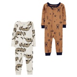 Carters 2-Pack 1-Piece 100% Snug Fit Cotton Footless PJs