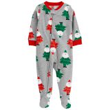 Carters Baby 1-Piece Santa Fleece Footie PJs