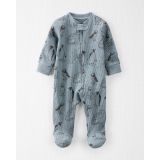 Carters Baby Organic Cotton Arctic Print Waffle Knit Sleep & Play