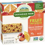 Cascadian Farm Organic, Orange Cranberry Chewy Granola Bars, 5 Count, 6.2 oz