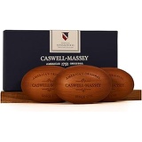 Caswell-Massey Triple Milled Luxury Bath Soap Woodgrain Boxed Set, Sandalwood Fragrance, 3 Count per box of 5.8 Ounce each