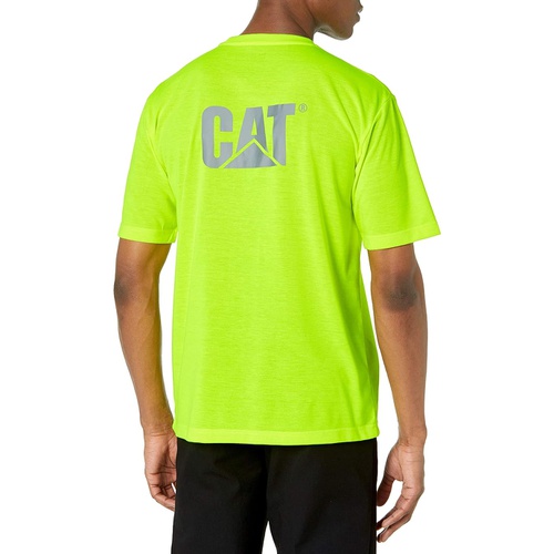  Caterpillar Erpillar Mens Hi-Vis Trademark Pocket T-Shirt