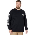 Caterpillar Big & Tall Trademark Banner Long Sleeve Tee