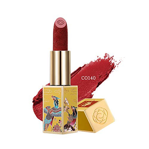  CATKIN X SUMMER PALACE Lipstick Set, Rouge Red Long Lasting Moisturizing Lip Stick Makeup Xmas Gift Box