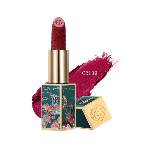  CATKIN X SUMMER PALACE Lipstick Set, Rouge Red Long Lasting Moisturizing Lip Stick Makeup Xmas Gift Box