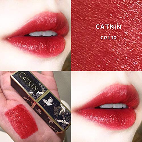  CATKIN Rouge Matte Lipstick, Waterproof Long Lasting Satin Moisturizing Smooth Soft 0.13 Ounce-Chinese Style-CO132