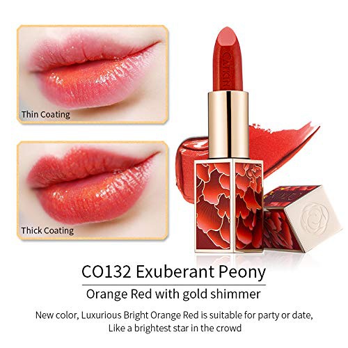  CATKIN Rouge Matte Lipstick, Waterproof Long Lasting Satin Moisturizing Smooth Soft 0.13 Ounce-Chinese Style-CO132