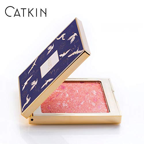  CATKIN Makeup Powder Blush Cheek Color Coral Pink Peach High Definition Natural Blusher C02