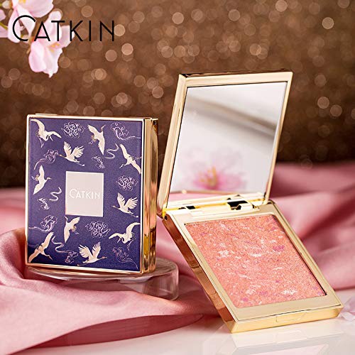  CATKIN Makeup Powder Blush Cheek Color Coral Pink Peach High Definition Natural Blusher C02