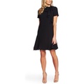 CeCe Short Sleeve A-Line Dress with Bow