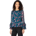 CeCe Long Sleeve Floral Moment Blouse wu002F Ruffle Cuff