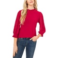 CeCe Volumnious Sleeve Mock Neck Top