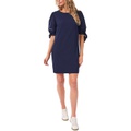 CeCe 3u002F4 Sleeve Emoss Crepe Dress wu002F Faggoting