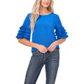 CeCe Tiered Ruffle Sleeve Blouse