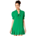 CeCe Short Sleeve V-Neck Ruffled Dress wu002F Ties