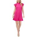 CeCe Pin Tuck Button Front Dress