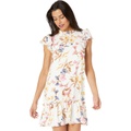 CeCe Short Sleeve Square Neck Dolce Floral Dress