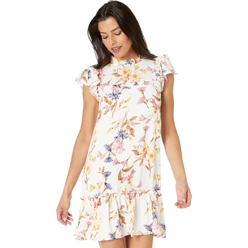  CeCe Short Sleeve Square Neck Dolce Floral Dress