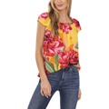 CeCe Square Neck Printed Top