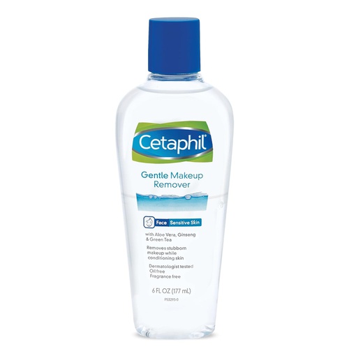  Cetaphil Gentle Waterproof Makeup Remover, 6.0 Fluid Ounce