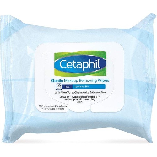  Cetaphil Gentle Makeup Removing Wipes, 25 towelettes