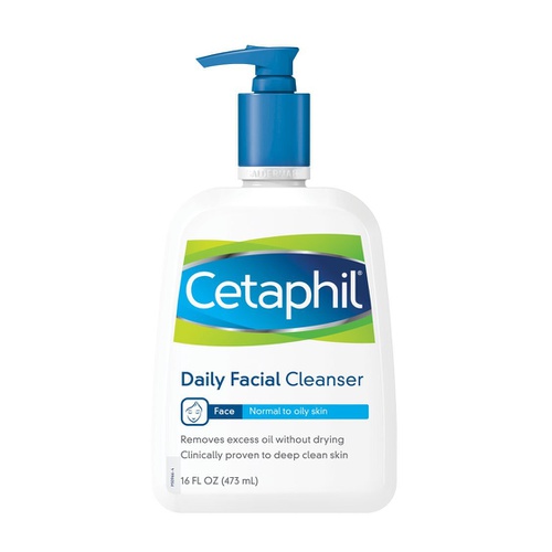  Cetaphil Facial Cleanser, Daily Face Wash for Normal to Oily Skin, 16Oz Basic 32 Fl Oz (Pack of 2)