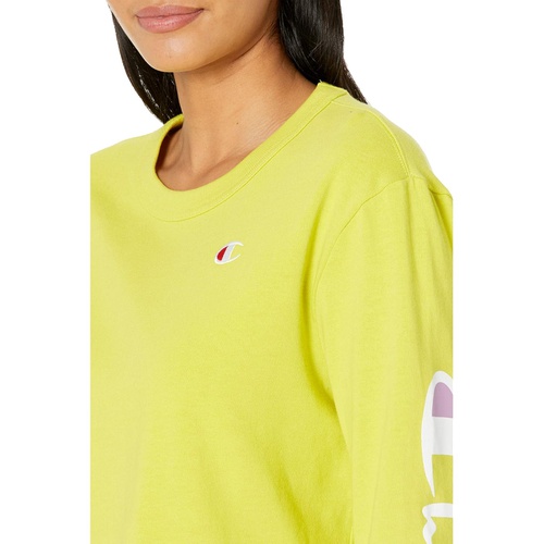  Champion LIFE Cropped Long Sleeve Boyfriend Tee