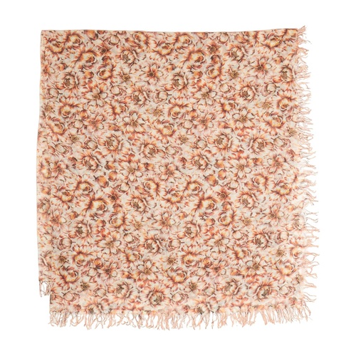  Chan Luu Cashmere and Silk Floral Print Scarf