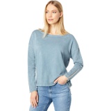 Chaser Slub French Terry Long Sleeve Pullover with Zipper Detail