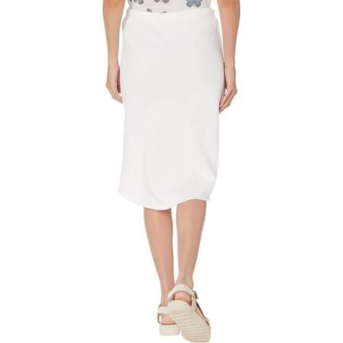  Chaser Cotton Fleece Raw Edge Midi Skirt with Drawstring