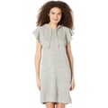 Chaser Linen French Terry Flutter Sleeve Sweatshirt Dress