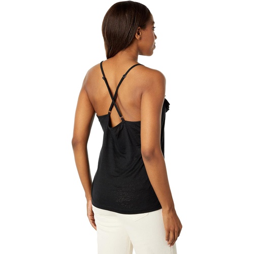  Chaser Linen Jersey Adjustable Strap Ruffle Cami