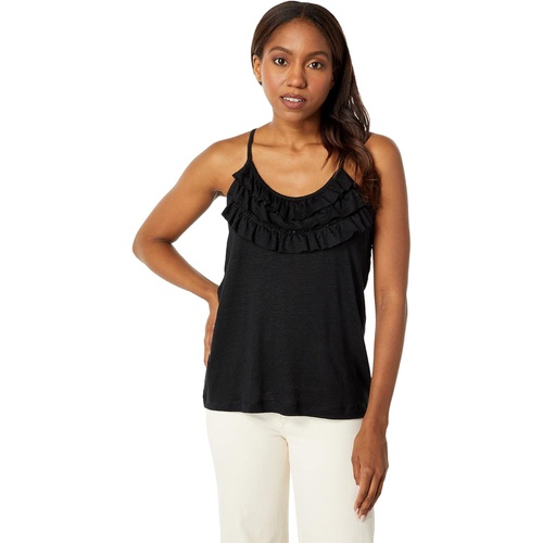  Chaser Linen Jersey Adjustable Strap Ruffle Cami