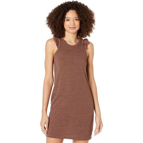  Chaser Tri-Blend Jersey Ruffle Racer Tank Dress