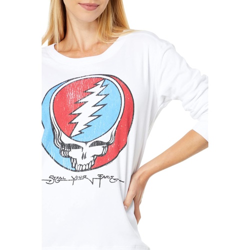  Chaser Grateful Dead Steal Your Face Cotton Fleece Crew Neck Pullover