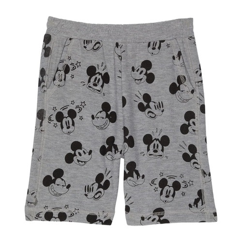  Chaser Kids Mickey Mouse - Mickey Faces RPET Cozy Knit Beach Shorts (Toddleru002FLittle Kids)
