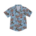 Chaser Kids Floral Tigers Coastal Cloth Short Sleeve Button-Up Shirt (Toddleru002FLittle Kids)