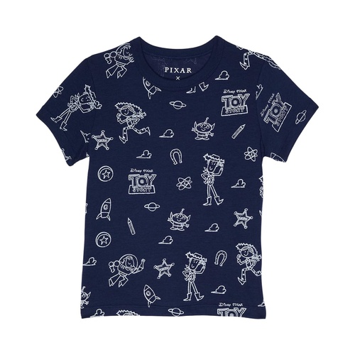  Chaser Kids Toy Story - Doodle Pattern Cloud Jersey Short Sleeve Tee (Toddleru002FLittle Kids)