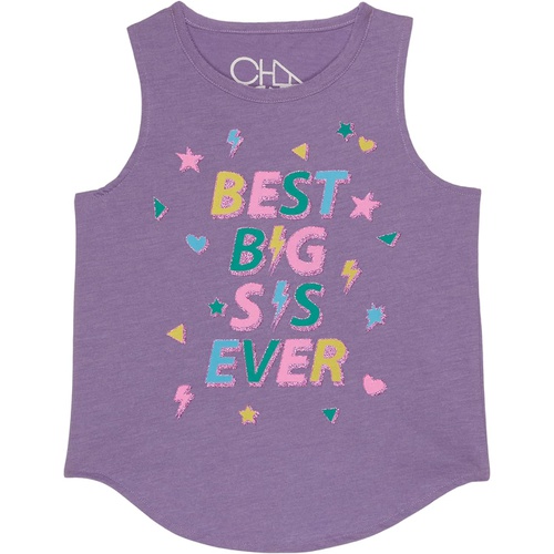  Chaser Kids Best Big Sis Shirttail Muscle (Toddleru002FLittle Kids)