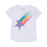 Chaser Kids Neon Stars Short Sleeve Shirttail Crew Neck (Toddleru002FLittle Kids)