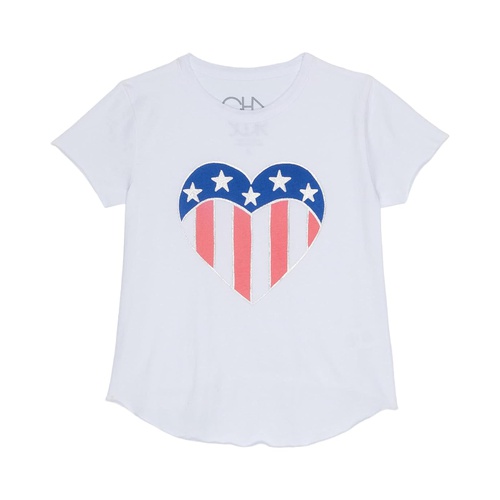  Chaser Kids American Heart Short Sleeve Shirttail Crew Neck (Toddleru002FLittle Kids)