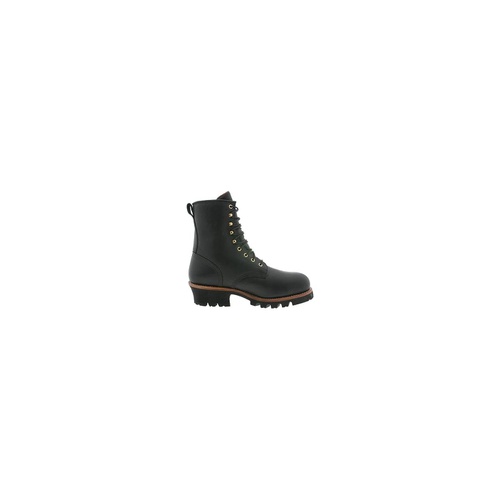  Chippewa 8 Black Logger W/P Insulated Steel Toe