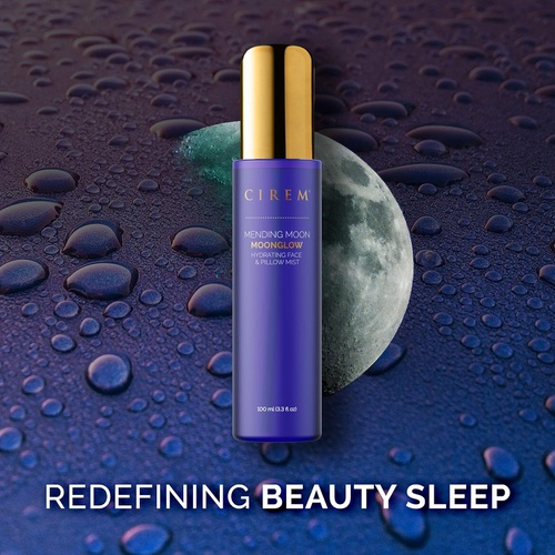  Cirem Mending Moon Moonglow Hydrating and Corrective Night Face Mist and Toner with Cucumber, Aloe, Rose, Lavender, Chamomile, and Tripeptide 5