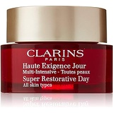 Clarins Super Restorative Day Cream Nourishing Anti-Aging Moisturizer for All Skin Type, 1.7 Ounce