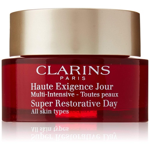  Clarins Super Restorative Day Cream Nourishing Anti-Aging Moisturizer for All Skin Type, 1.7 Ounce