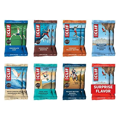  CLIF BARS - Energy Bars - Best Sellers Variety Pack- Made with Organic Oats - Plant Based - Vegetarian Food- Care Package - Kosher (2.4 Ounce Protein Bars, 16 Count) Packaging & As