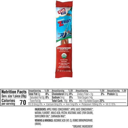  Clif Kid ZBar Clif Kid - Organic Granola Bars  Variety Pack - Gluten Free - Organic - Non-GMO - Lunch Box Snacks (1.27 Ounce Energy Bars, 16 Count) Assortment May Vary