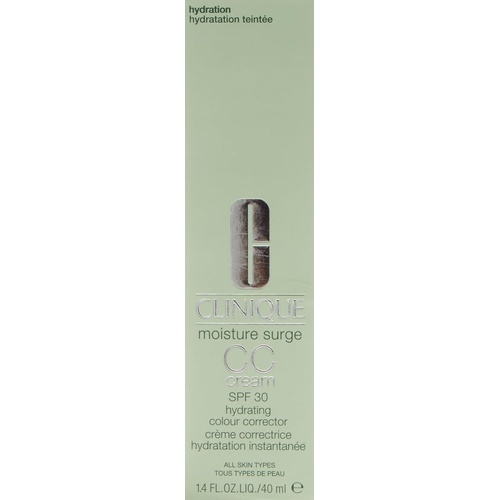  Clinique Moisture Surge All Skin Types CC SPF 30 Hydrating Colour Corrector Cream, light, 1.4 Ounce