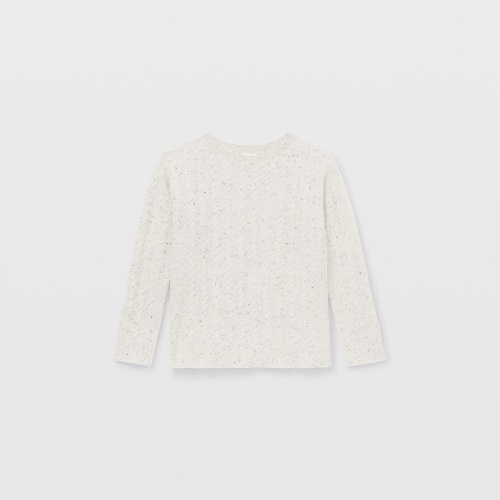 클럽모나코 Boiled Cashmere Cable Crew Sweater