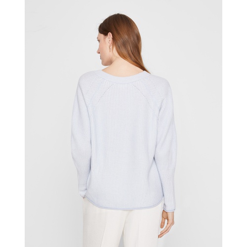 클럽모나코 Cashmere Jacquard V-Neck Sweater